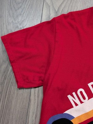 Gildan Softstyle "No Propaganda" Graphic T-Shirt - Red - Size M