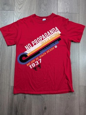 Gildan Softstyle "No Propaganda" Graphic T-Shirt - Red - Size M