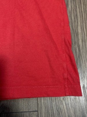 Vintage Red Reebok V-Neck Graphic Tee Men's M