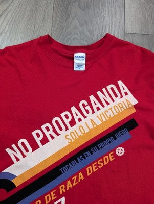 Gildan Softstyle "No Propaganda" Graphic T-Shirt - Red - Size M