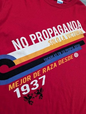 Gildan Softstyle "No Propaganda" Graphic T-Shirt - Red - Size M