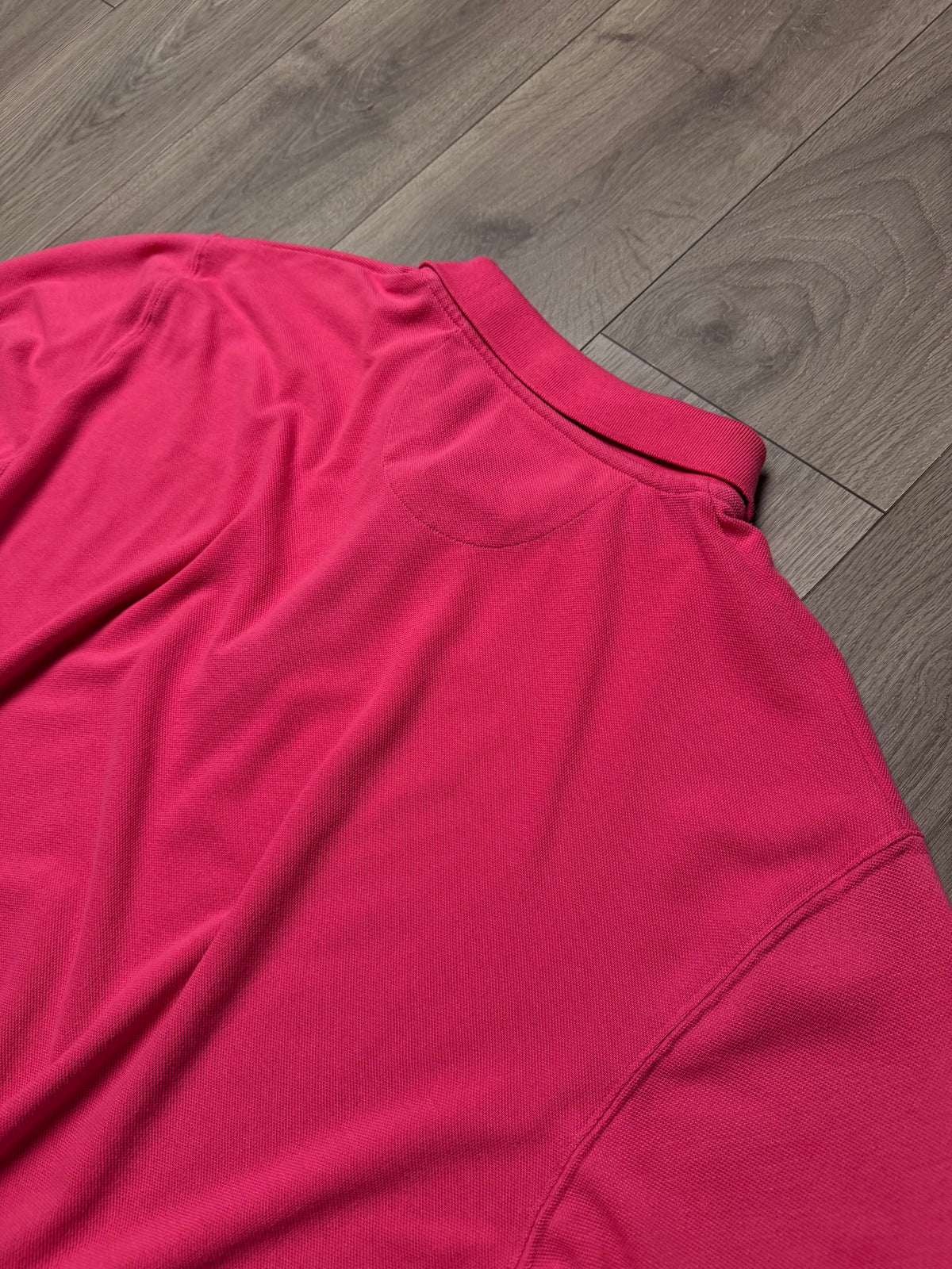 pink south bay embroidered long sleeve polo
